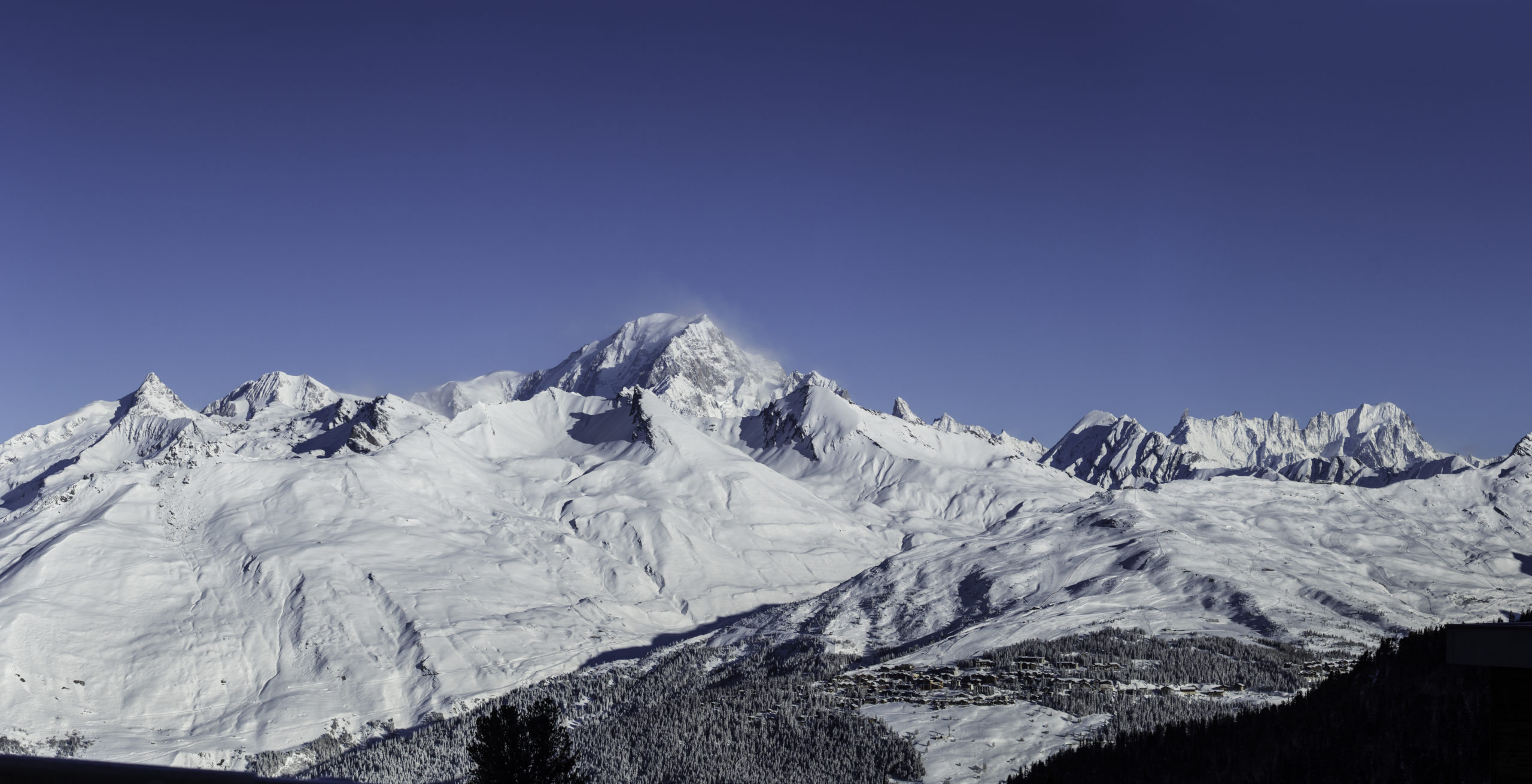 Le Mont Blanc depuis La Rosière