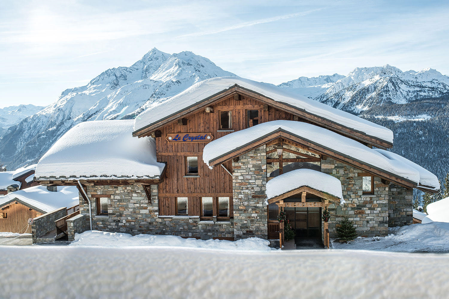 Chalet le Crystal skis aux pied